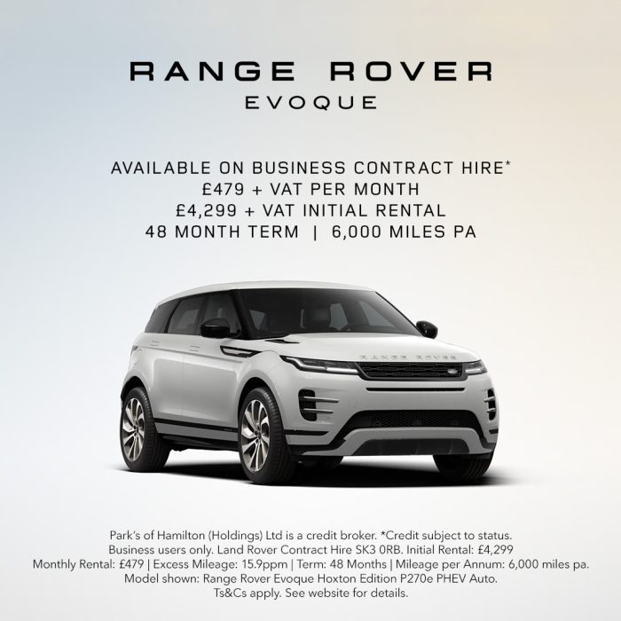 Range Rover Evoque Business Contract Hire